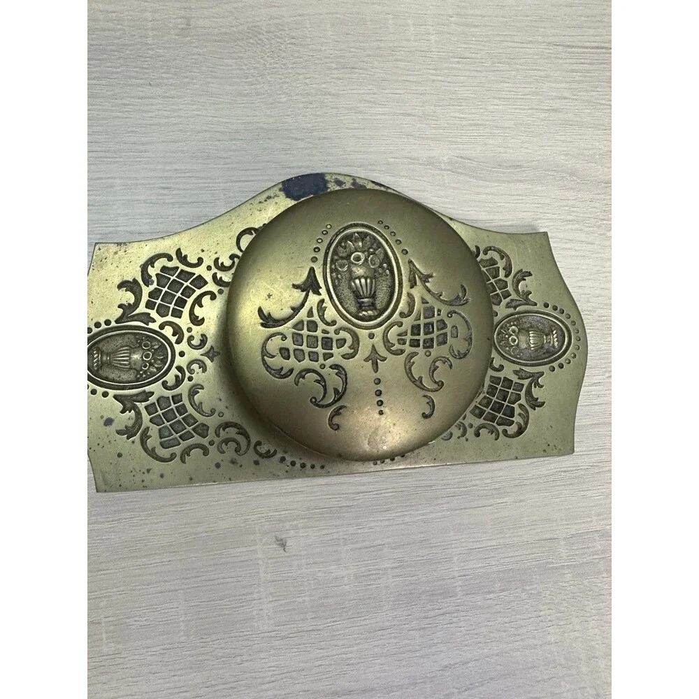 Art Nouveau Vintage Bradley & Hubbard Bronze Inkwell and Ink Blotter